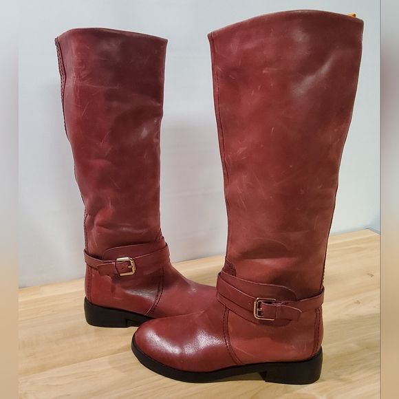 MaxGreat Shoes - MaxGreat Leather Riding Style Tall Buttery Soft Leather Boots Distressed NWOT